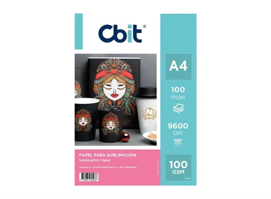 PAQ. 100H. 100GSM PAPEL SUBLIMACION A4
