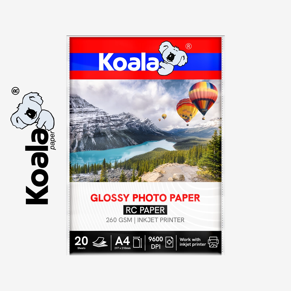 Papel Fotográfico Brillante RC 260 GSM A4 – 20 Hojas