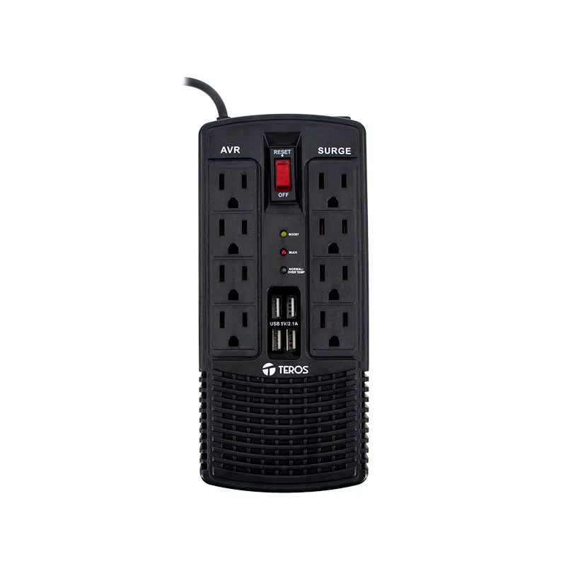 Estabilizador de voltaje TEROS TE-7180 AVR1200VA / 600W 184-276 VAC